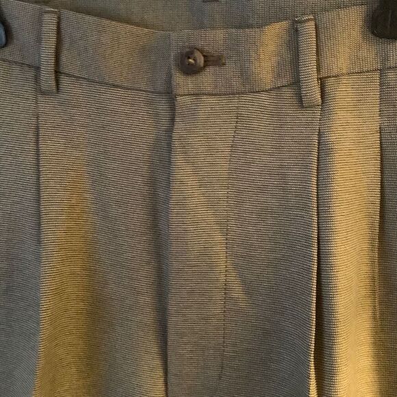 Pre Owned Men’s Geoffrey Beene Dress Pants Subtle Checker Print Sz 36X32 Casual - Picture 4 of 14
